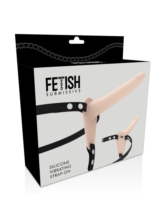 FETISH SUBMISSIVE HARNESS - VIBRADOR SILICONA FLESH 15 CM