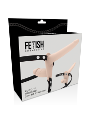FETISH SUBMISSIVE HARNESS - DOBLE PENETRACIÓN VIBRADOR FLESH UP