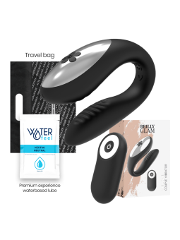 BRILLY GLAM - WE LOVE VIBRADOR PARA PAREJAS CONTROL REMOTO NEGRO