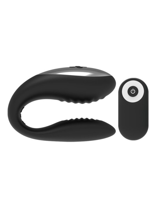 BRILLY GLAM - WE LOVE VIBRADOR PARA PAREJAS CONTROL REMOTO NEGRO