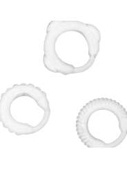 ADDICTED TOYS - SET 3 ANILLOS PENE CLEAR