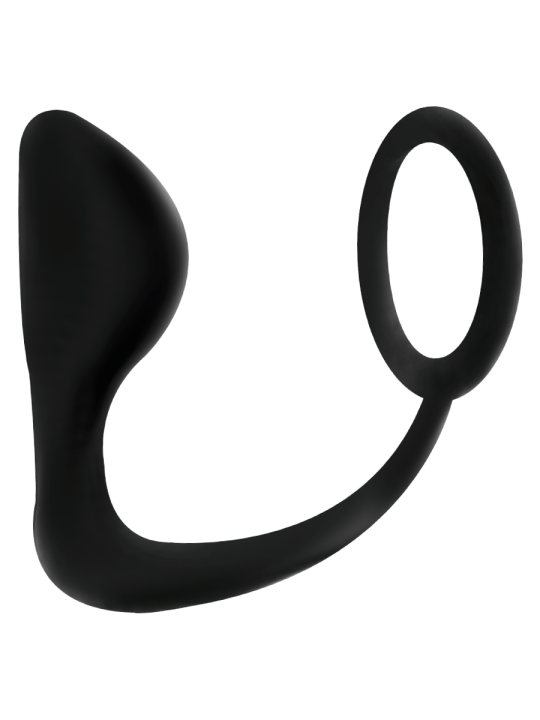 ADDICTED TOYS - PLUG ANAL CON ANILLO PENE NEGRO