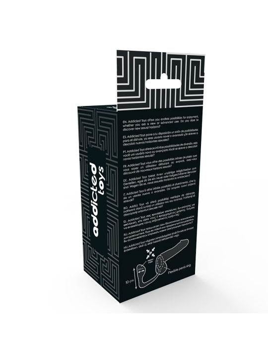 ADDICTED TOYS - PLUG ANAL CON ANILLO PENE NEGRO