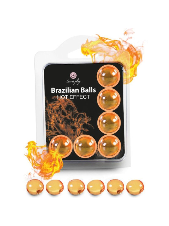 SECRETPLAY - SET 6 BRAZILIAN BALLS EFECTO CALOR