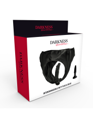 DARKNESS - PANTIES CON PLUG Y DILDO INTERCAMBIABLE