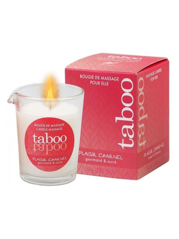 RUF - TABOO VELA DE MASAJE PARA ELLA PLAISIR CHARNEL AROMA FLOR DE CACAO