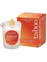 RUF - TABOO VELA DE MASAJE PARA ELLA PECHE SUCRE AROMA NECTARINA