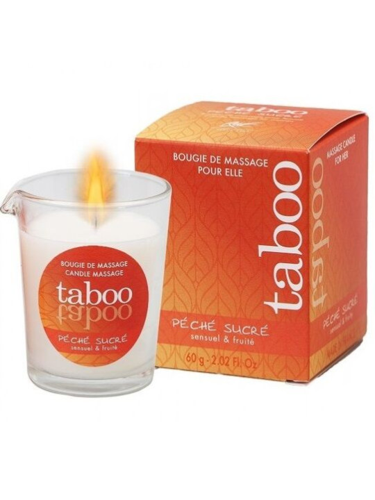 RUF - TABOO VELA DE MASAJE PARA ELLA PECHE SUCRE AROMA NECTARINA