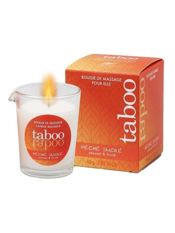 RUF - TABOO VELA DE MASAJE PARA ELLA PECHE SUCRE AROMA NECTARINA