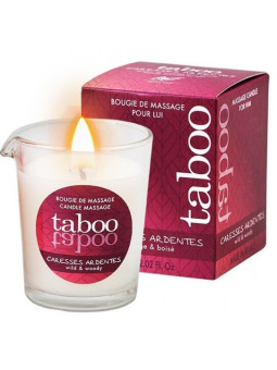 RUF - TABOO VELA DE MASAJE PARA ÉL CARESSES ARDENTES AROMA HELECHO