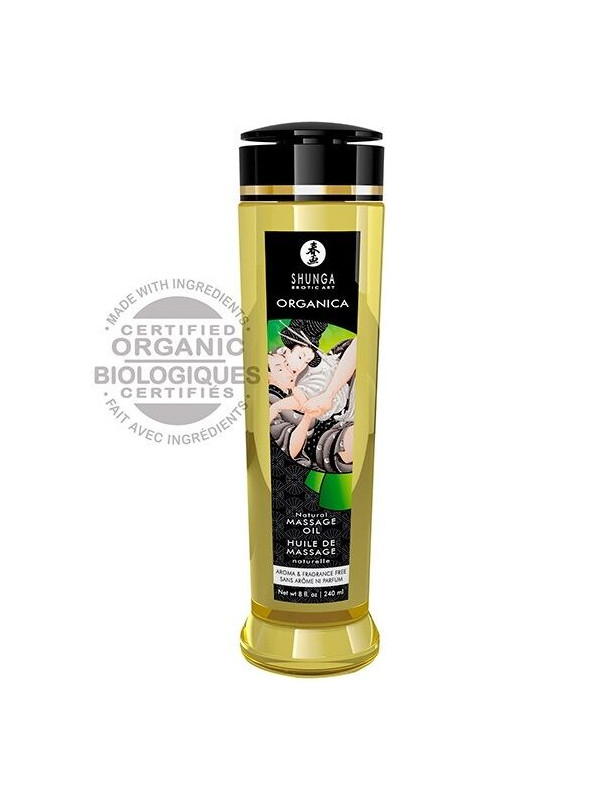 SHUNGA - ACEITE DE MASAJE ORGÁNICO NATURAL 240 ML