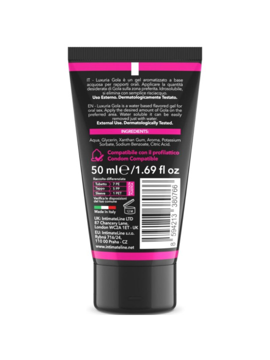 INTIMATELINE LUXURIA - GOLA GEL ORAL CEREZA 50 ML