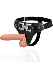 HARNESS ATTRACTION - ARNÉS DELUXE CON VIBRACIÓN REALÍSTICO 18 CM -O- 4.5 CM