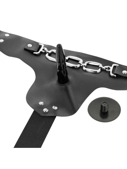 HARNESS ATTRACTION - ARNÉS GEORGE REALÍSTICO VIBRADOR 19 CM -O- 4 CM