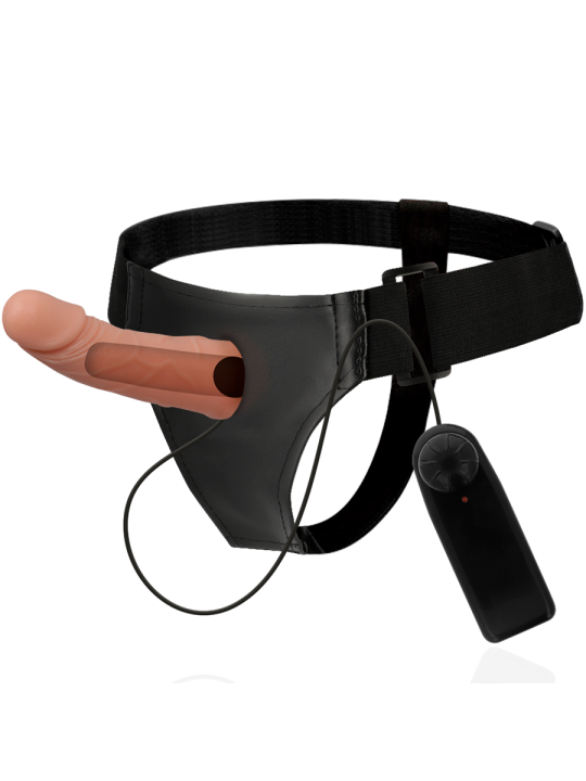 HARNESS ATTRACTION - ARNÉS HUECO MARCOS CON VIBRADOR 15 CM -O- 5 CM