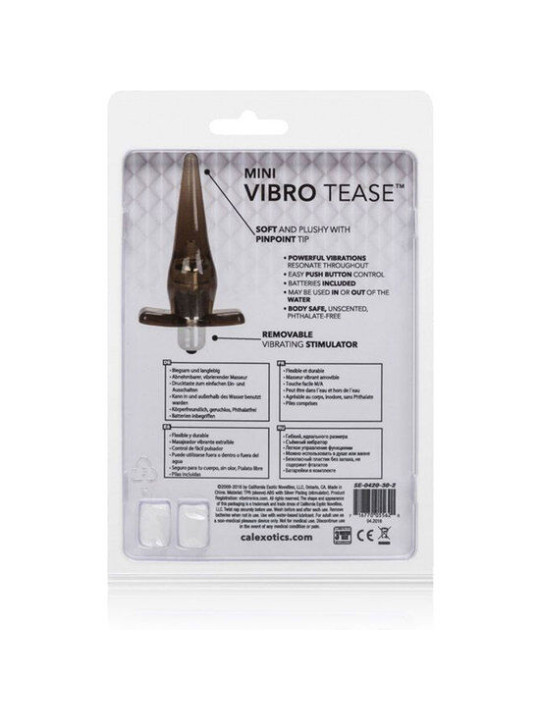 CALEXOTICS - PLUG MINI VIBRO TEASE VIBRADOR NEGRO