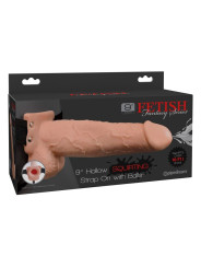 FETISH FANTASY SERIES - ARNÉS CON PENE REALÍSTICO EYACULADOR 22,9CM