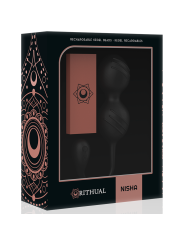RITUAL NISHA BOLAS KEGEL RECARGABLES VIBRADORAS NEGRO