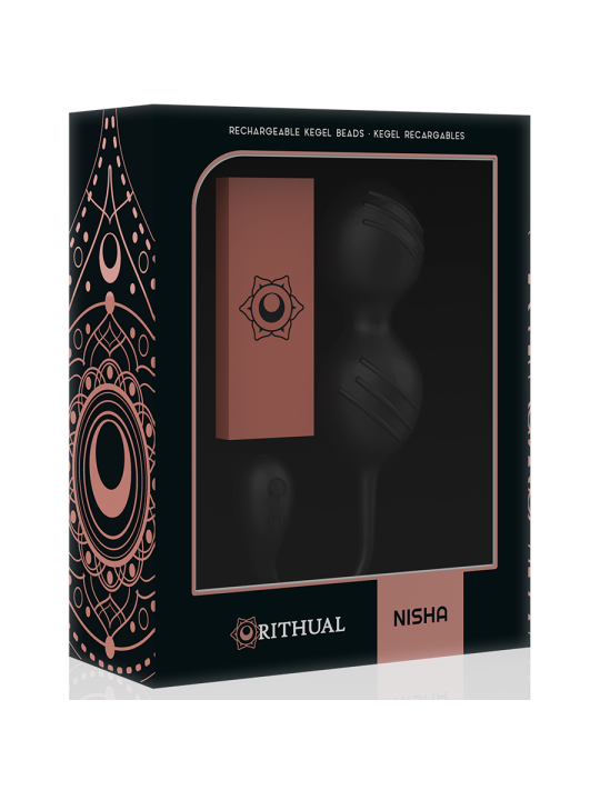 RITUAL NISHA BOLAS KEGEL RECARGABLES VIBRADORAS NEGRO