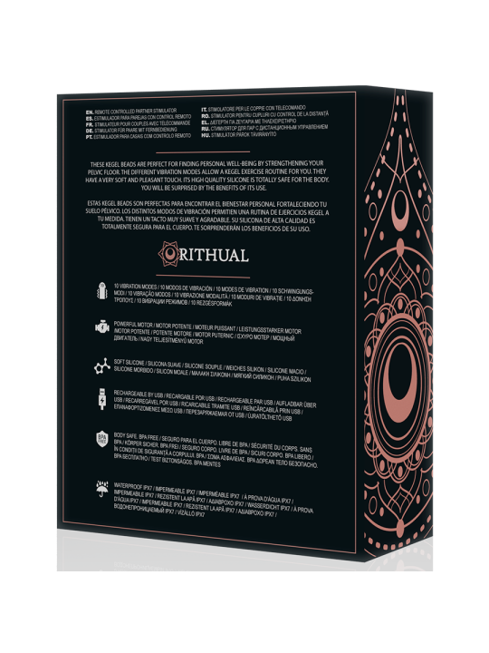 RITUAL NISHA BOLAS KEGEL RECARGABLES VIBRADORAS NEGRO