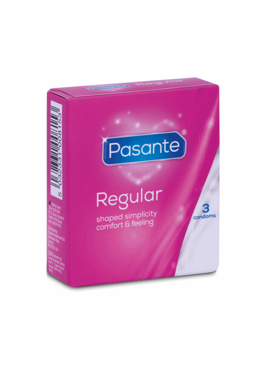 PASANTE - CONDOM GAMA REGULAR 3 UNIDADES