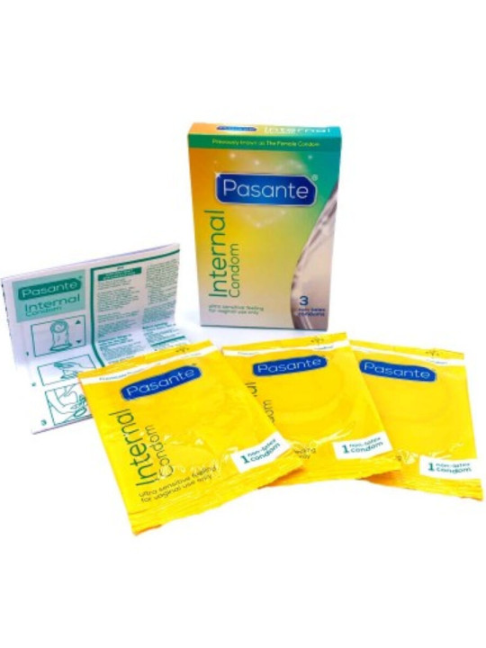 PASANTE - INTERNAL PRESERVATIVO SIN LATEX 3 UNIDADES