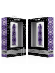 CUSTOM BULLETS - BALA RECARGABLE SNAKE LILA 10 INTENSIDADES