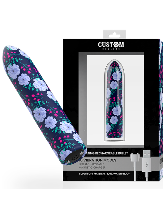 CUSTOM BULLETS - BALA RECARGABLE SPRING 10 INTENSIDADES