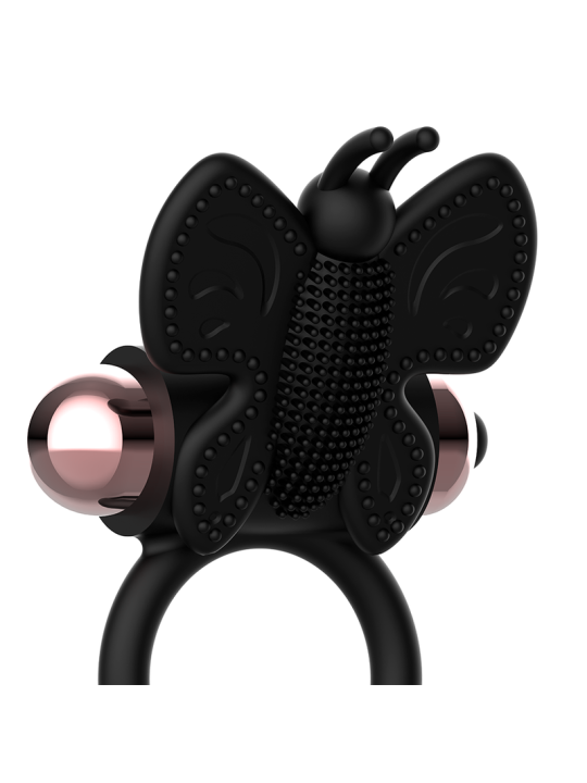 COQUETTE CHIC DESIRE - COCK RING BUTTERFLY ANILLO VIBRADOR NEGRO / GOLD
