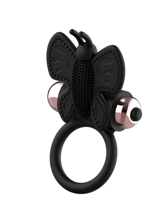 COQUETTE CHIC DESIRE - COCK RING BUTTERFLY ANILLO VIBRADOR NEGRO / GOLD