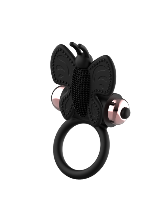 COQUETTE CHIC DESIRE - COCK RING BUTTERFLY ANILLO VIBRADOR NEGRO / GOLD