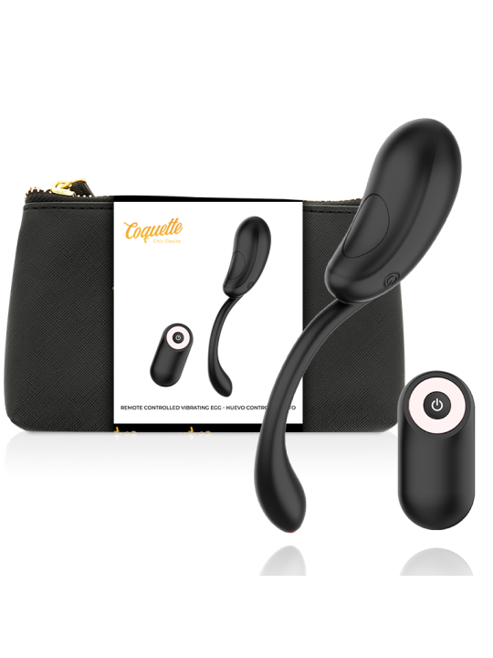 COQUETTE CHIC DESIRE - HUEVO CONTROL REMOTO RECARGABLE NEGRO / GOLD