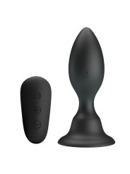 MR PLAY - PLUG ANAL CON VIBRACIÓN NEGRO CONTROL REMOTO
