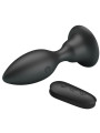 MR PLAY - PLUG ANAL CON VIBRACIÓN NEGRO CONTROL REMOTO