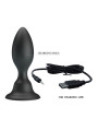 MR PLAY - PLUG ANAL CON VIBRACIÓN NEGRO CONTROL REMOTO