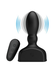 MR PLAY - PLUG ANAL HINCHABLE NEGRO CONTROL REMOTO