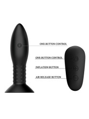 MR PLAY - PLUG CON BOLAS ROTADORAS NEGRO CONTROL REMOTO