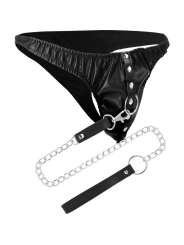 DARKNESS - TANGA DE SUMISIÓN CON CADENA METAL