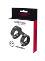 DARKNESS - ANILLO PENE Y TESTÍCULOS AJUSTABLE LEATHER