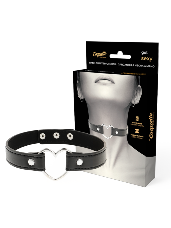 COQUETTE CHIC DESIRE - COLLAR CUERO VEGANO ACCESORIO WOMAN CORAZÓN