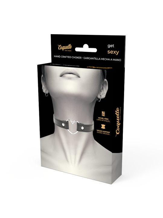 COQUETTE CHIC DESIRE - COLLAR CUERO VEGANO ACCESORIO WOMAN CORAZÓN