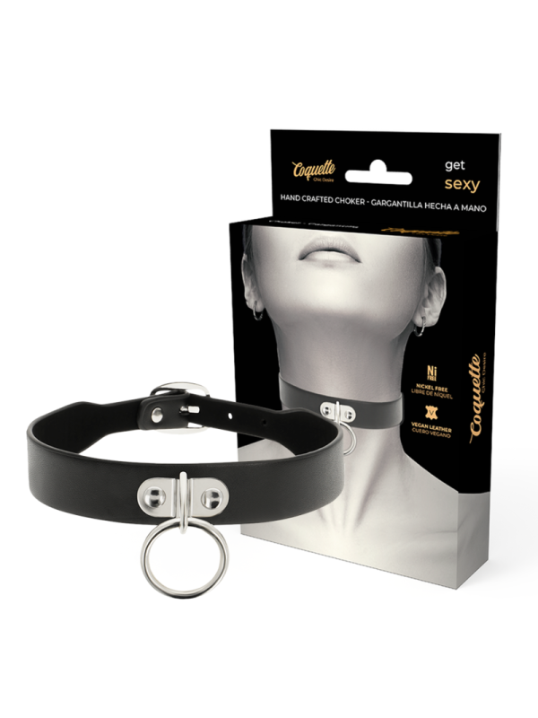 COQUETTE CHIC DESIRE - COLLAR CUERO VEGANO ACCESORIO WOMAN FETISH
