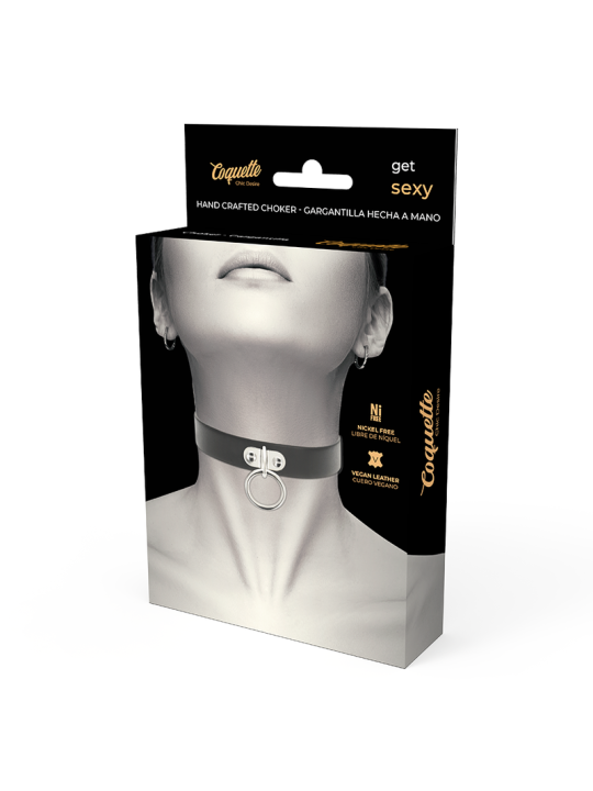 COQUETTE CHIC DESIRE - COLLAR CUERO VEGANO ACCESORIO WOMAN FETISH