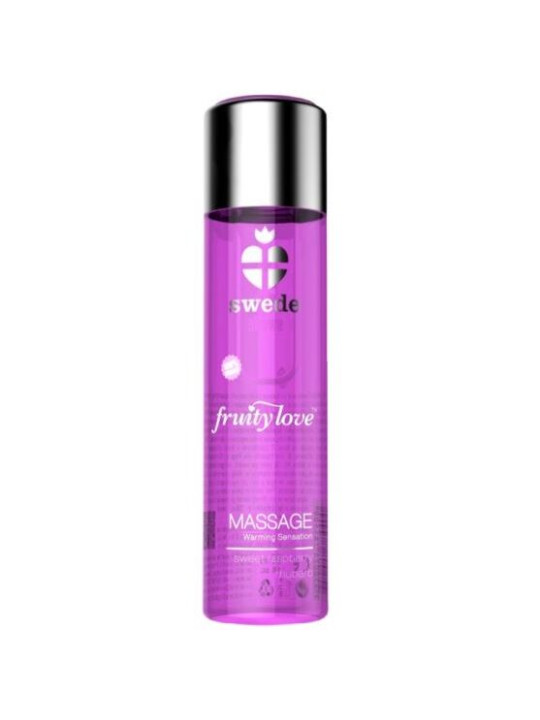 SWEDE - FRUITY LOVE ACEITE EFECTO CALOR FRAMBUESA Y RUIBARBO 60 ML