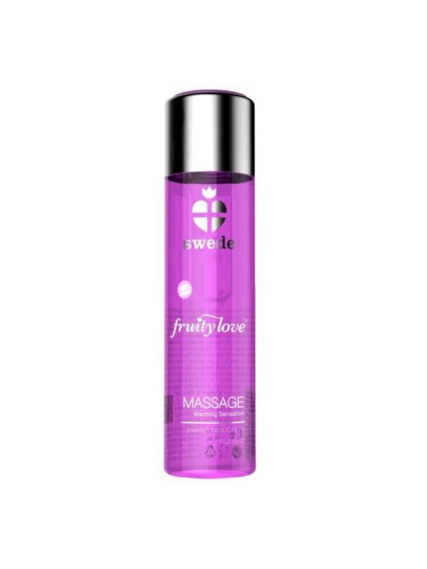 SWEDE - FRUITY LOVE ACEITE EFECTO CALOR FRAMBUESA Y RUIBARBO 60 ML