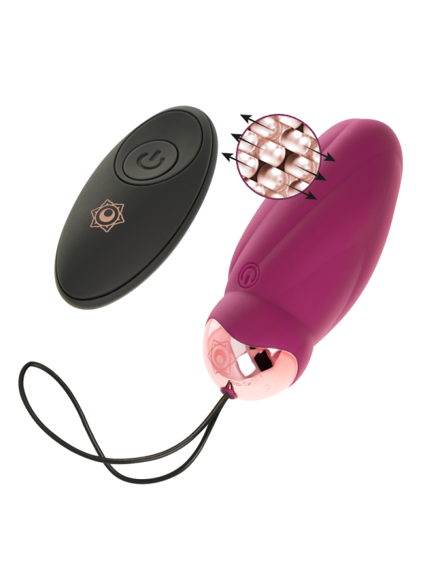 RITHUAL - SITA HUEVO CONTROL REMOTO ROTACIÓN DE PERLAS + VIBRACIÓN