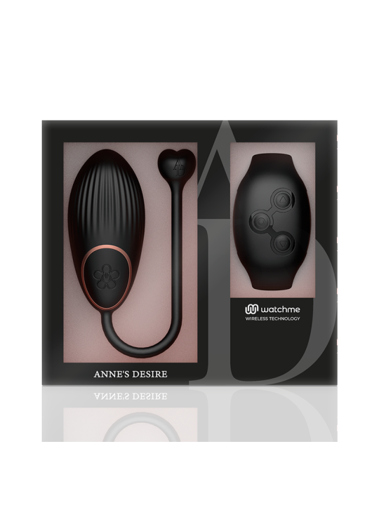 ANNE'S DESIRE - HUEVO CONTROL REMOTO TECNOLOGÍA WATCHME NEGRO