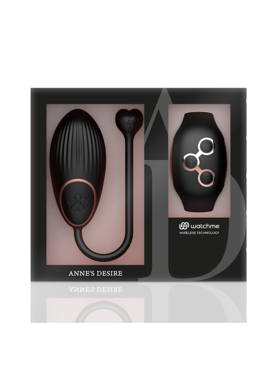 ANNE'S DESIRE - HUEVO CONTROL REMOTO TECNOLOGÍA WATCHME NEGRO/GOLD