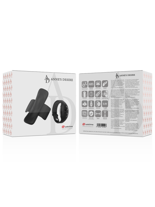 ANNE'S DESIRE - PANTY PLEASURE TECNOLOGÍA WATCHME NEGRO