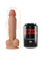 CYBER SILICOCK - ARNÉS SILICONA LIQUIDA OLIVER 19 CM -O- 3.9 CM